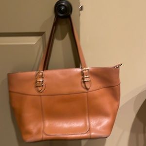 Tan leather Ralph Lauren shoulder bag/purse